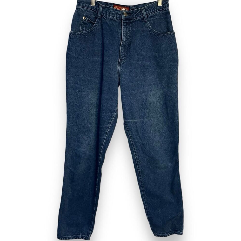 Bonjour High Waist Straight Leg Jeans Womens 15/16 R Blue Vintage 80s 90s Casual